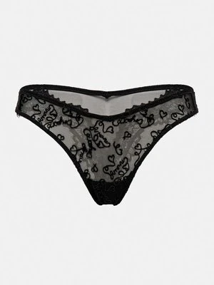 Emporio Armani Underwear brazyliany kolor czarny z koronki 164856 4F211