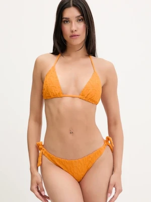 Emporio Armani Underwear dwuczęściowy strój kąpielowy kolor pomarańczowy lekko usztywniona miseczka EW001376 AF12185
