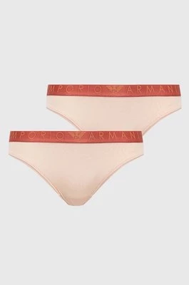Emporio Armani Underwear figi 2-pack kolor beżowy