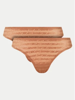 Emporio Armani Underwear Komplet 2 par fig brazylijskich 163333 3F204 01656 Brązowy