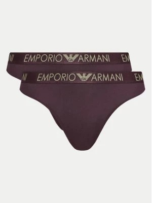 Emporio Armani Underwear Komplet 2 par stringów 163333 4F235 05093 Fioletowy