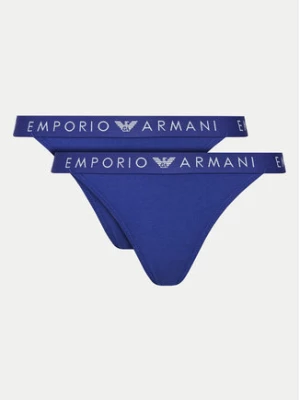 Emporio Armani Underwear Komplet 2 par stringów 164522 4F227 07191 Niebieski