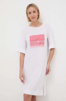 Emporio Armani Underwear koszula nocna bawełniana kolor biały bawełniana 164687 4R255