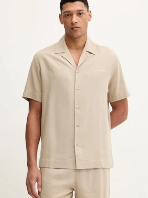 Emporio Armani Underwear koszula z dodatkiem lnu