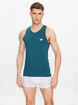 Emporio Armani Underwear Koszulka piżamowa 110828 3R512 16885 Zielony Regular Fit
