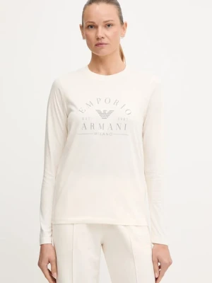 Emporio Armani Underwear longsleeve bawełniany kolor beżowy EW001899 AF15345