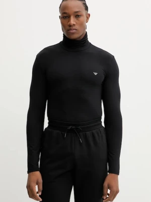 Emporio Armani Underwear longsleeve lounge kolor czarny gładki EM000388 AF14988