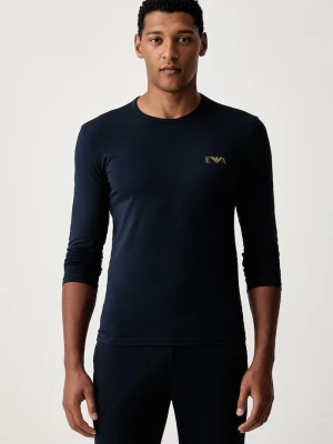 Emporio Armani Underwear longsleeve lounge męski granatowy
