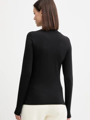 Zdjęcie produktu Emporio Armani Underwear longsleeve lounge z dodatkiem wełny kolor czarny z półgolfem EW002039 AF15361