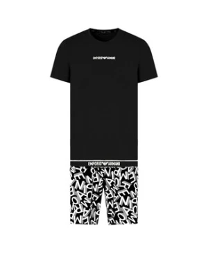 Emporio Armani Underwear Piżama EM000400 AF10794 FC143 Czarny Regular Fit