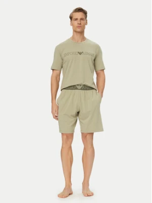 Emporio Armani Underwear Piżama EM000400 AF18890 U8046 Zielony Regular Fit
