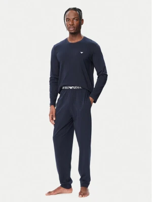 Emporio Armani Underwear Piżama EM000610 AF25017 UB102 Granatowy Regular Fit