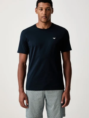 Emporio Armani Underwear piżama męska bawełniana granatowy