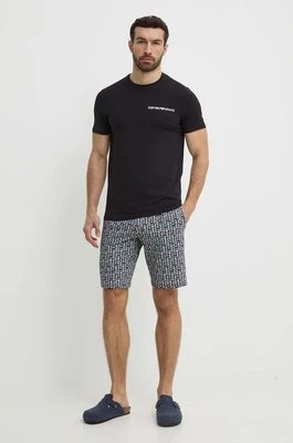 Emporio Armani Underwear piżama męska kolor czarny wzorzysta 111573 4R508
