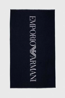 Emporio Armani Underwear ręcznik bawełniany kolor granatowy 231772 4R451