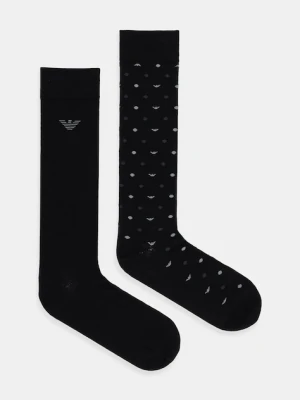 Emporio Armani Underwear skarpetki 2-pack kolor czarny EM000545 AF18145