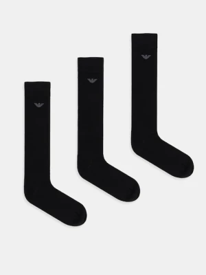Emporio Armani Underwear skarpetki 3-pack kolor czarny EM000556 AF14446