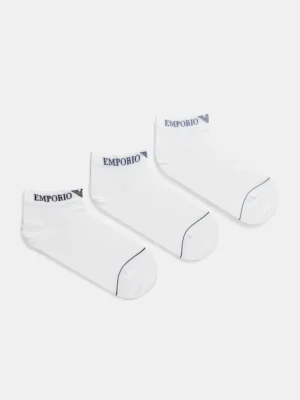 Emporio Armani Underwear skarpetki 3-pack męskie kolor biały EM000550 AF12276