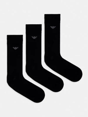 Emporio Armani Underwear skarpety z bawełną 3-pack czarny