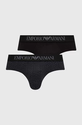 Emporio Armani Underwear slipy 2-pack męskie kolor czarny