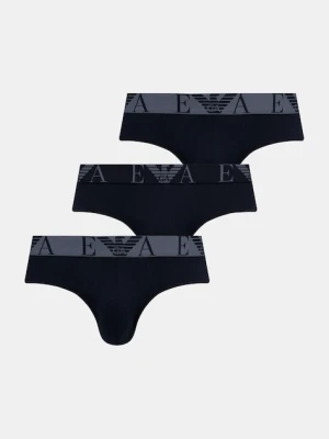 Emporio Armani Underwear slipy 3-pack kolor granatowy EM000258 AF10778