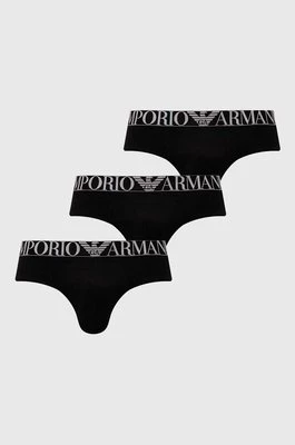 Emporio Armani Underwear slipy 3-pack męskie kolor czarny 111734 4F726