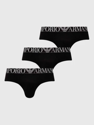 Emporio Armani Underwear slipy 3-pack męskie kolor czarny 111734 4F726