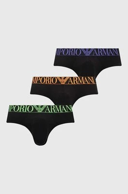 Emporio Armani Underwear slipy 3-pack męskie kolor czarny 111734 4R726