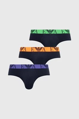 Emporio Armani Underwear slipy 3-pack męskie kolor granatowy 111734 4R715