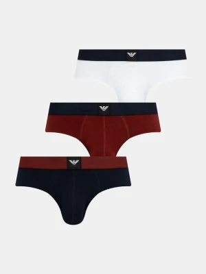 Emporio Armani Underwear slipy męskie z bawełną 3-pack biały