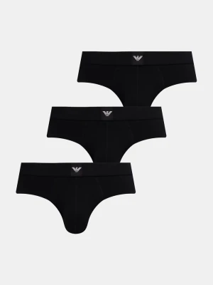 Emporio Armani Underwear slipy męskie z bawełną 3-pack czarny