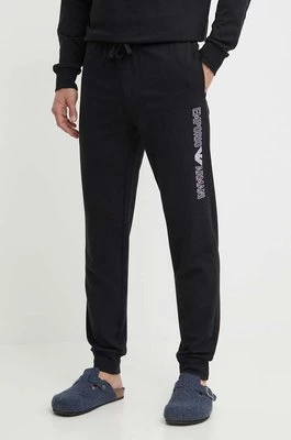 Emporio Armani Underwear spodnie lounge kolor czarny z nadrukiem 111690 4R566