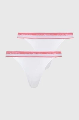 Emporio Armani Underwear stringi 2-pack kolor biały