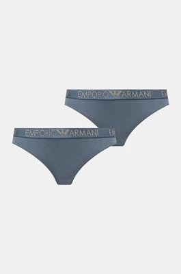 Emporio Armani Underwear stringi 2-pack kolor niebieski 163333 4F235