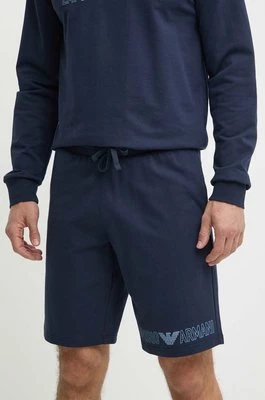 Emporio Armani Underwear szorty bawełniane lounge kolor granatowy 111004 4R566