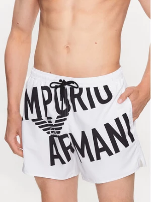 Emporio Armani Underwear Szorty kąpielowe 211740 3R424 93410 Biały Regular Fit