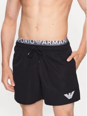 Emporio Armani Underwear Szorty kąpielowe 211740 3R432 00020 Czarny Regular Fit