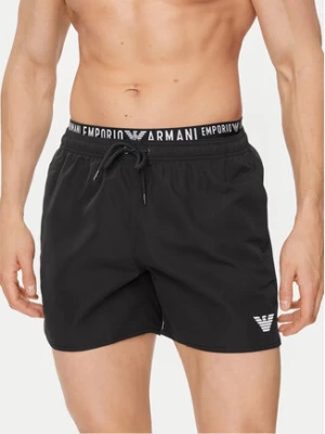 Emporio Armani Underwear Szorty kąpielowe 211740 4R432 00020 Czarny Regular Fit