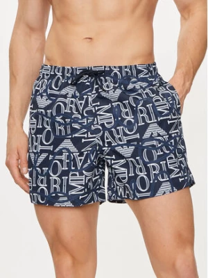Emporio Armani Underwear Szorty kąpielowe 211740 4R435 68536 Granatowy Regular Fit