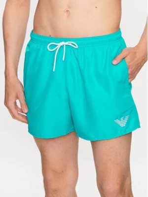 Emporio Armani Underwear Szorty kąpielowe 211752 3R438 00032 Turkusowy Regular Fit