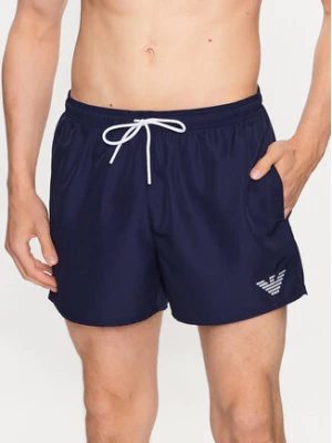 Emporio Armani Underwear Szorty kąpielowe 211752 3R438 48336 Granatowy Regular Fit