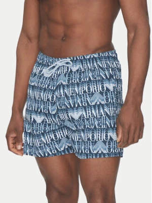 Emporio Armani Underwear Szorty kąpielowe EM000583 AF12338 FB058 Kolorowy Regular Fit