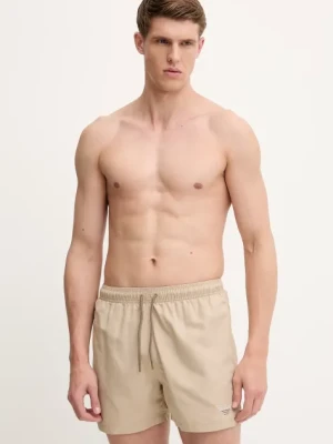 Emporio Armani Underwear szorty kąpielowe kolor beżowy EM000583 AF12334