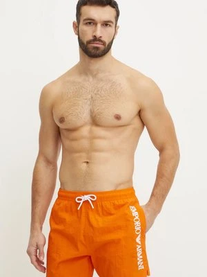 Emporio Armani Underwear szorty kąpielowe kolor pomarańczowy EM000583 AF12330