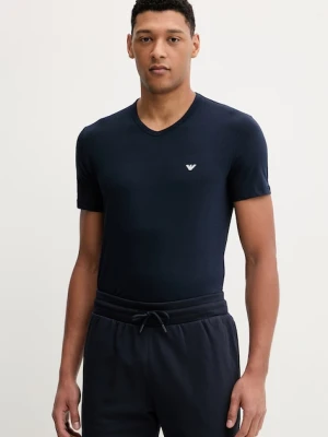 Emporio Armani Underwear T-shirt basic męski bawełniany z elastanem 2-pack