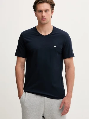 Emporio Armani Underwear T-shirt basic męski bawełniany z elastanem 2-pack