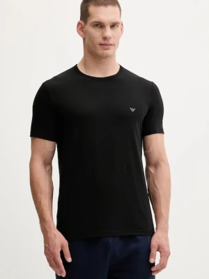 Emporio Armani Underwear t-shirt 2-pack męski kolor czarny gładki EM000391 AF14132
