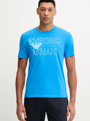 Emporio Armani Underwear t-shirt bawełniany niebieski