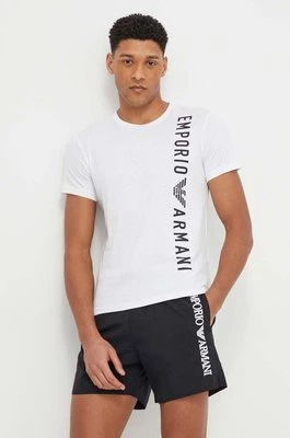 Emporio Armani Underwear t-shirt bawełniany męski kolor biały z nadrukiem 211818 4R479