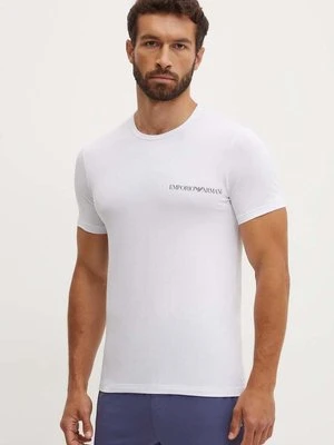 Emporio Armani Underwear t-shirt lounge 2-pack kolor biały z nadrukiem 111267 4F717